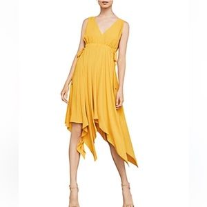 BCBGMAXAZARIA Sleveless Handkerchief Dress
